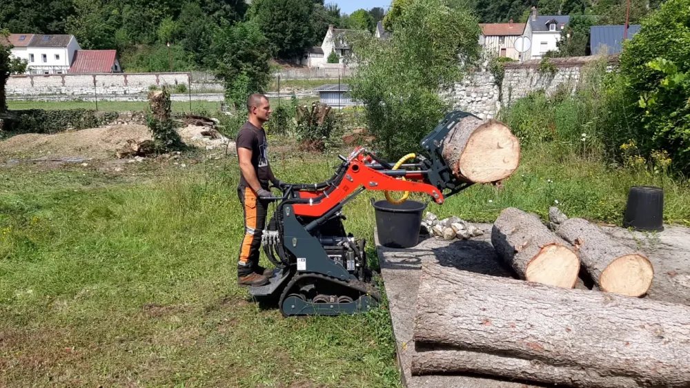 Elagueur près de Barentin